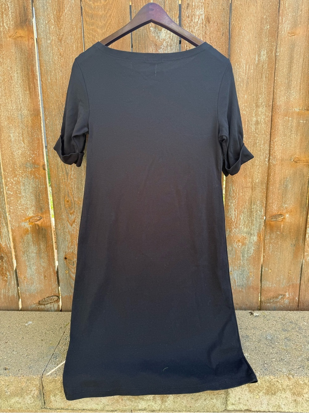 Style & Co Women’s Black Elbow Sleeve Midi Shift Sheath Dress Size XS - Picture 8 of 8